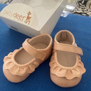 NWT BABY GIRL PINK RUFFLE SHOES  Size1